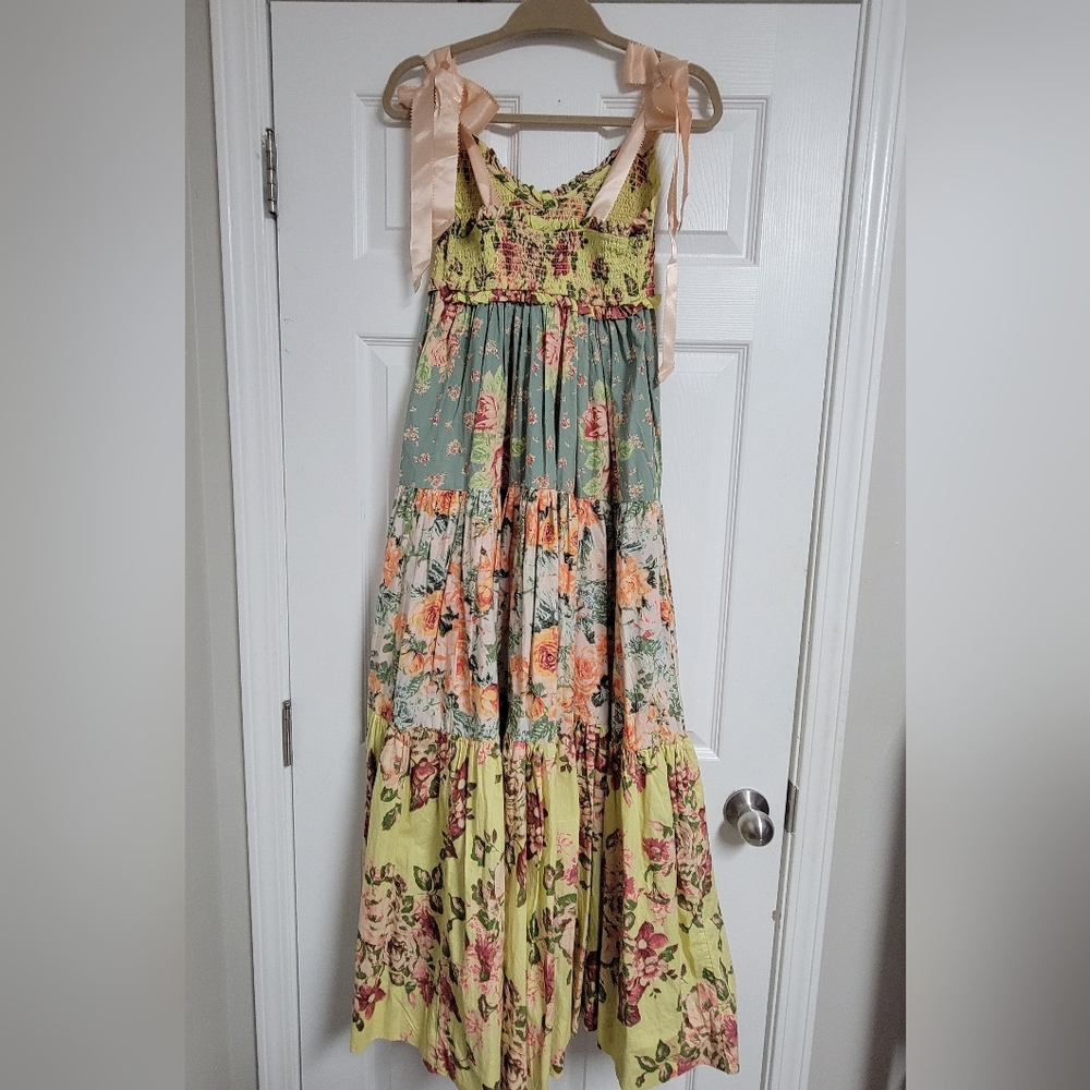 Free People Bluebell Tie Ribbon Maxi Dress Size Small. - Picture 11 of 14